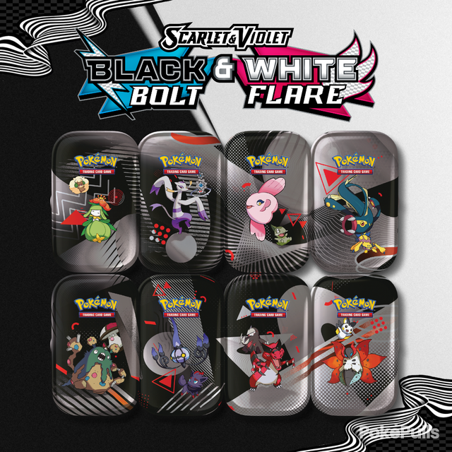 Pokémon TCG: Scarlet & Violet – White Flame & Black Bolt Mini Tin